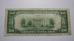 $20 1929 Deep River Connecticut CT National Currency Bank Note Bill Ch. #1139