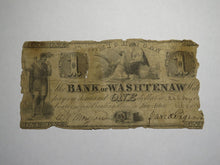 Load image into Gallery viewer, $1 1854 Ann Arbor Michigan MI Obsolete Currency Bank Note Bill Bank of Washtenaw