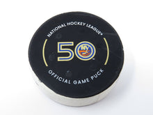 Load image into Gallery viewer, 2022-23 New York Islanders Vs. Seattle Kraken Game Used NHL Puck Sorokin Shutout