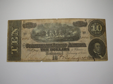 Load image into Gallery viewer, $10 1864 Richmond Virginia VA Confederate Currency Bank Note Bill RARE T68 Good!