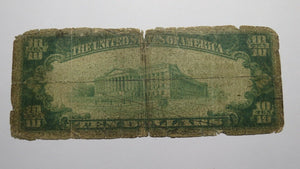 $10 1929 Minotola New Jersey NJ National Currency Bank Note Bill Ch. #10440 RARE