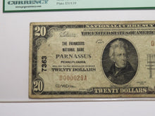 Load image into Gallery viewer, $20 1929 Parnassus Pennsylvania National Currency Bank Note Bill Ch. #7363 PCGS