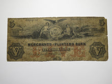 Load image into Gallery viewer, 2 $5 1856 Savannah Georgia Obsolete Currency Bank Note Bill Merchants Planters