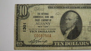 $10 1929 Albany New York NY National Currency Bank Note Bill Ch. #1301 Nice