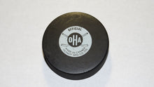 Load image into Gallery viewer, Vintage North Bay Trappers Game Used OHA Official Viceroy Hockey Puck Ontario