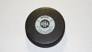 Vintage North Bay Trappers Game Used OHA Official Viceroy Hockey Puck Ontario