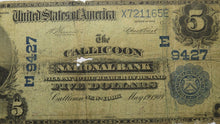 Load image into Gallery viewer, $5 1902 Callicoon New York NY National Currency Bank Note Bill! Ch #9427 RARE