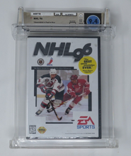 Load image into Gallery viewer, New NHL &#39;96 Hockey Sega Genesis Factory Sealed Video Game Wata Graded 9.4 A