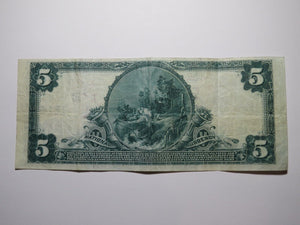 $5 1902 Mount Joy Pennsylvania PA National Currency Bank Note Bill #1516 VF Mt.