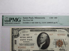 Load image into Gallery viewer, $10 1929 Saint Paul Minnesota National Currency Bank Note Bill Ch #2522 VF35 St.