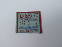 Load image into Gallery viewer, December 11, 1968 New York Rangers Vs. Boston Bruins NHL Hockey Ticket Stub