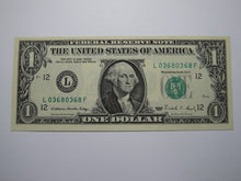 Load image into Gallery viewer, $1 1988 Repeater Serial Number Federal Reserve Currency Bank Note Bill UNC+ 0368