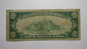 $10 1929 Portland Indiana IN National Currency Bank Note Bill Charter #7180 RARE