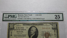 Load image into Gallery viewer, $10 1929 Roscoe New York NY National Currency Bank Note Bill Ch. #8191 VF PMG