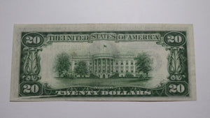 $20 1934-A Gutter Fold Error Cleveland Federal Reserve Bank Note Currency Bill