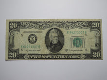 Load image into Gallery viewer, $20 1950-C Gutter Fold Error Federal Reserve Bank Note Currency Bill FINE