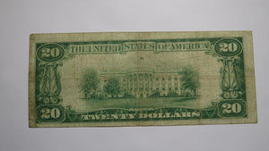 $20 1929 Pittsburgh Pennsylvania PA National Currency Bank Note Bill Ch. #2278