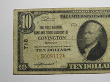 Load image into Gallery viewer, $10 1929 Covington Kentucky KY National Currency Bank Note Bill Ch. #718 RARE