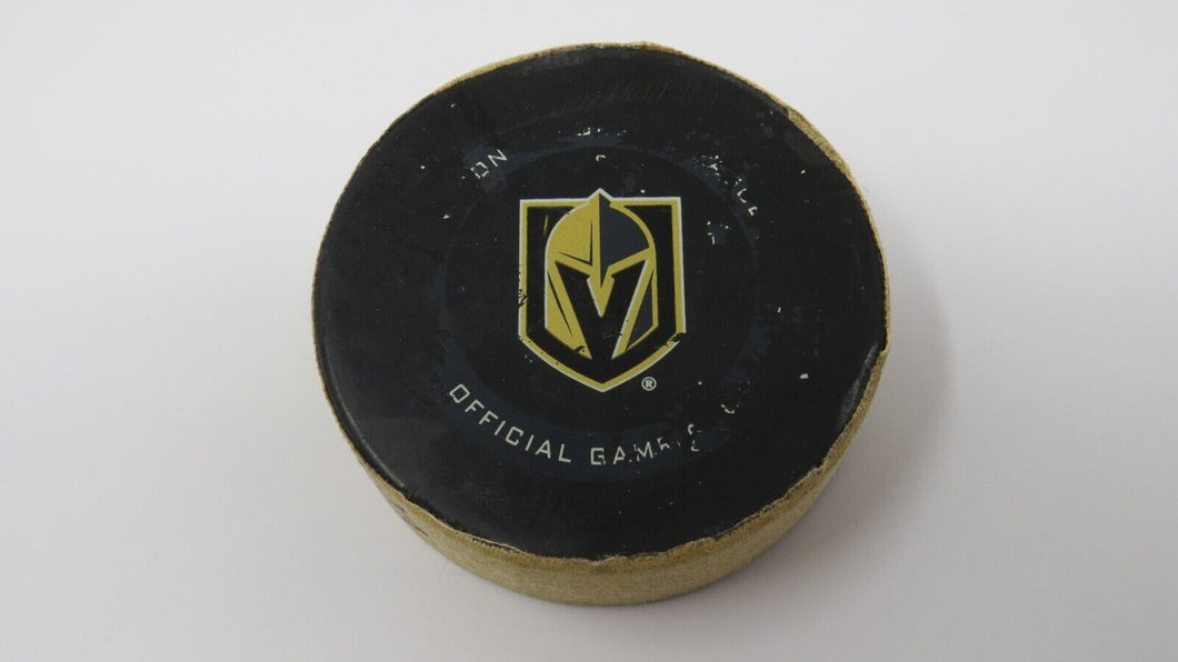 2019-20 Mike Hoffman Florida Panthers Game Used Goal Puck -Trocheck Pysyk Assist