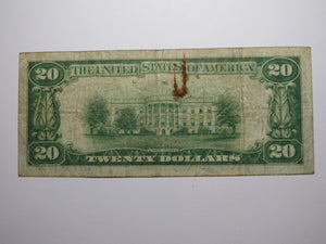 $20 1929 Pittsburgh Pennsylvania National Currency Bank Note Bill Ch. #252 FINE