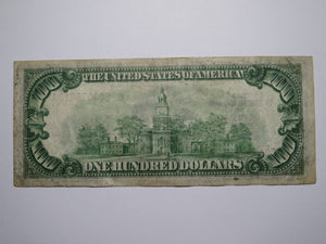 $100 1929 Richmond Virginia VA National Currency Note Federal Reserve Bank VF