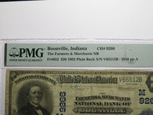 Load image into Gallery viewer, $20 1902 Boonville Indiana IN National Currency Bank Note Bill Ch. #9266 PMG F15