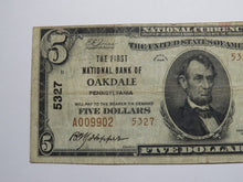 Load image into Gallery viewer, $5 1929 Oakdale Pennsylvania PA National Currency Bank Note Bill Ch. #5327 FINE