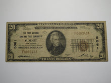 Load image into Gallery viewer, $20 1929 Summit New Jersey NJ National Currency Bank Note Bill Ch. #5061 RARE