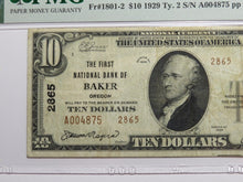 Load image into Gallery viewer, $20 1929 Baker City Oregon OR National Currency Bank Note Bill Ch #2865 VF30 PMG