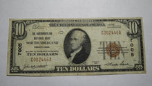 Load image into Gallery viewer, $10 1929 Northumberland Pennsylvania PA National Currency Bank Note Bill #7005