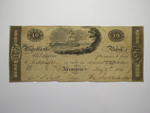 Load image into Gallery viewer, $10 1815 Alexandria Washington D.C. Obsolete Currency Bank Note Bill Merchants