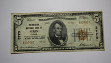 Load image into Gallery viewer, $5 1929 Pekin Illinois IL National Currency Bank Note Bill Charter #3770 VF+++