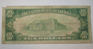 $10 1929 Wells River Vermont VT National Currency Bank Note Bill! Chart.  #1406