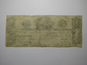 $1 1828 Hoboken New Jersey NJ Obsolete Currency Bank Note Bill Grazing Company