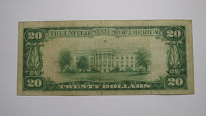 $20 1929 Vermilion South Dakota SD National Currency Bank Note Bill Ch. #13346