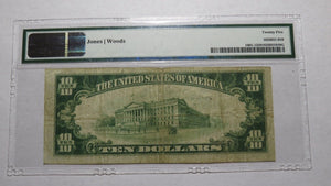 $10 1929 Roscoe New York NY National Currency Bank Note Bill Ch. #8191 VF PMG