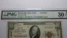 Load image into Gallery viewer, $10 1929 Harrisville New York NY National Currency Bank Note Bill Ch #10767 VF30