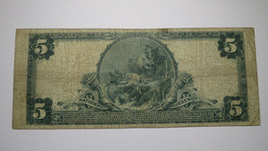 $5 1902 Gainesville New York NY National Currency Bank Note Bill Ch. #5867 RARE