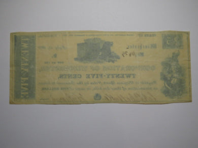 $.25 1861 Winchester Virginia VA Obsolete Currency Bank Note Bill Corp. of Win.