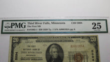 Load image into Gallery viewer, $20 1929 Thief River Falls Minnesota MN National Currency Bank Note Bill #5894