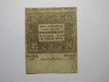 Load image into Gallery viewer, 1776 Two Shillings Hartford Connecticut CT Colonial Currency Note Bill 2s RARE