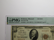 Load image into Gallery viewer, $10 1929 Wellston Missouri MO National Currency Bank Note Bill Ch #8011 VF25 PMG