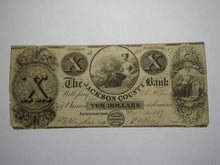 Load image into Gallery viewer, $10 1837 Jacksonburgh Michigan Obsolete Currency Bank Note Bill Jackson County