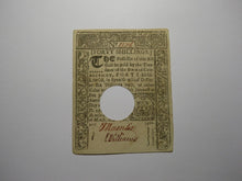 Load image into Gallery viewer, 1780 40s Hartford Connecticut CT Colonial Currency Note Bill Forty Shillings XF+