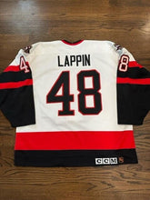 Load image into Gallery viewer, 1993-94 Mike Lappin Ottawa Senators NHL Game Used Worn Home Hockey Jersey 100th