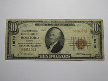 Load image into Gallery viewer, $10 1929 Rockford Illinois IL National Currency Bank Note Bill Ch. #11679 FINE