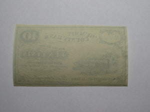 $.10 1862 Cuyahoga Falls Ohio OH Obsolete Currency Bank Note Bill Summit County