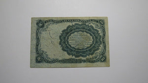 1874 $.10 Fifth Issue Fractional Currency Obsolete Bank Note Bill VF+ Condition!