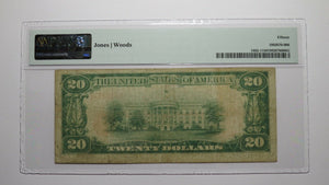 $20 1929 Shawnee Oklahoma OK National Currency Bank Note Bill Ch. #6416 F15 PMG