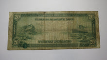 Load image into Gallery viewer, $20 1914 Richmond Federal Reserve Large Bank Note Bill Blue Seal! BEP Ink Error